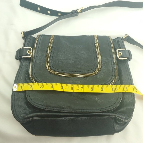 Michael Kors Womens Navy Leather Flap Front Inner Pockets Satchel Handbag Purse - Picture 10 of 15